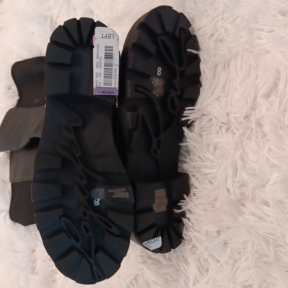 KARL LAGERFELD MILLA LEATHER RHINESTONE EMBELLISHED KNEE HIGH BOOTS SZ 8 w/Flaw - Picture 14 of 16